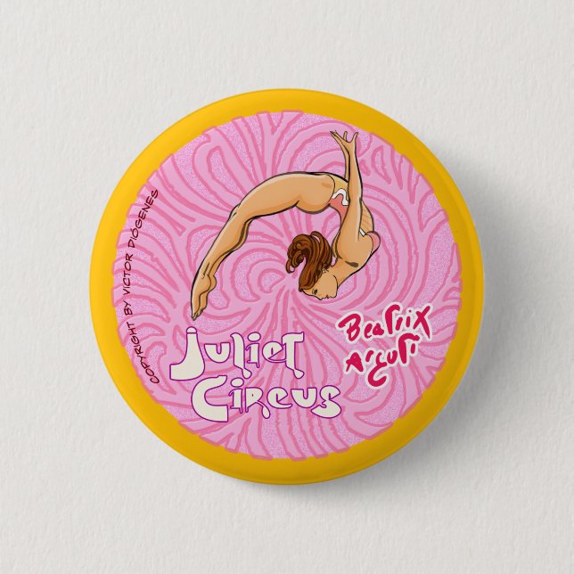Circus Aerialist - Juliet Circus 6 Cm Round Badge (Front)