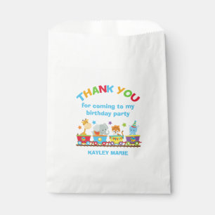 Circus Animal Train Cute Kids Birthday Party Favour Bags