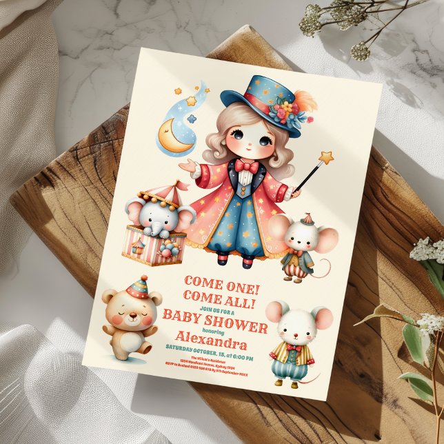  Circus Animals Baby Shower Invitation (Creator Uploaded)