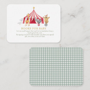 Circus Animals Books for baby  Enclosure Card