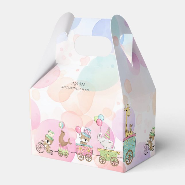 Circus Animals Favour Box (Front Side)