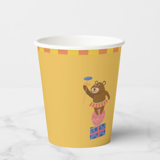 Circus Animals Kids Birthday Party Cup (Front)