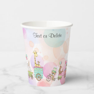 Circus Animals Paper Cups