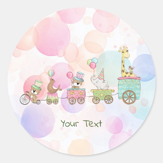 Circus Animals Sticker (Front)