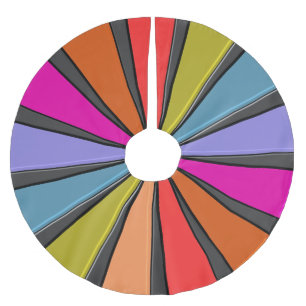 Circus Art For Christmas - Big Top Brushed Polyester Tree Skirt