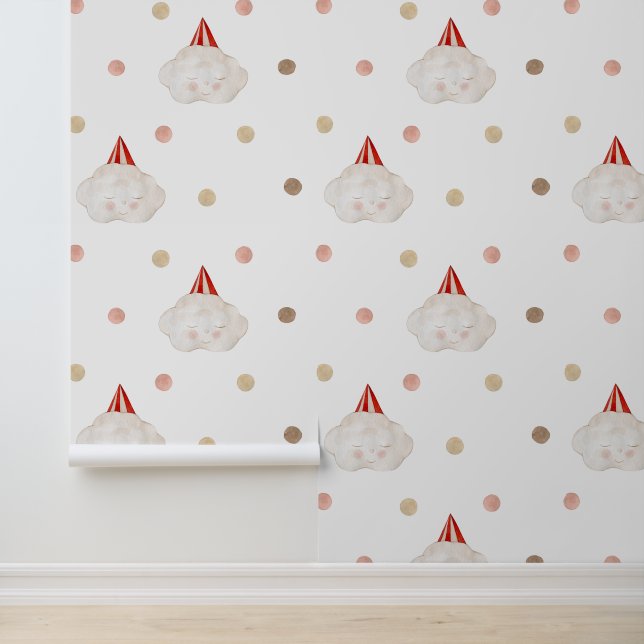 Circus Baby Nursery wallpaper (Application)