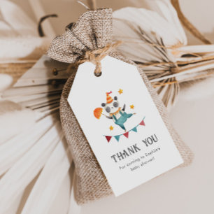 Circus Baby Shower Favour Tags