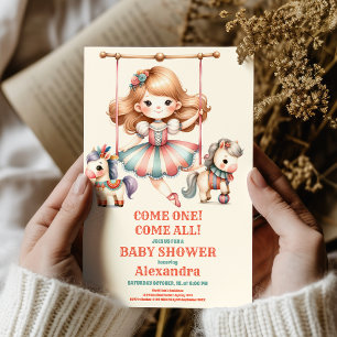 Circus Baby Shower Invitation