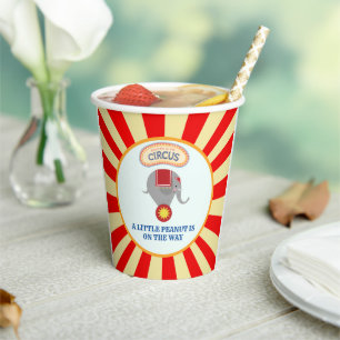 Circus Baby Shower Paper Cups