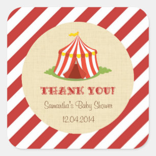 Circus Baby Shower Sticker