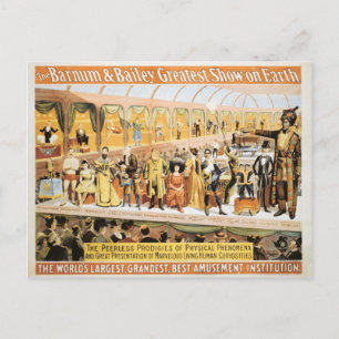 Circus Barnum and Bailey Greatest Show on Earth Postcard
