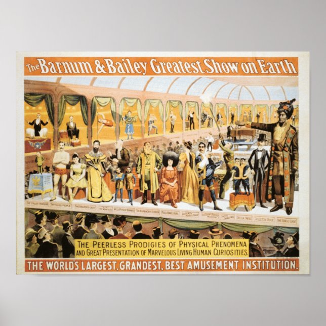Circus Barnum and Bailey Greatest Show on Earth Poster (Front)