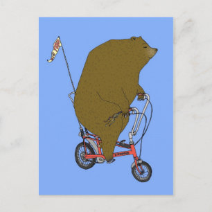 Circus Bear Postcard