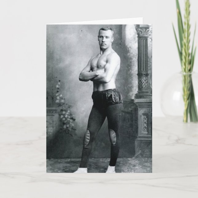 Circus Beefcake 1898 Card (Front)