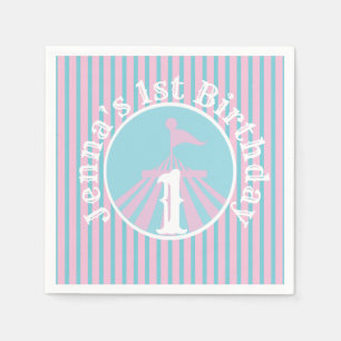 Circus Big Top Birthday Party Any Age Girl Napkin
