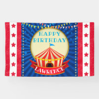 Circus Big Top Tent| Red|White & Blue Birthday