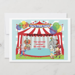 Circus Birthday Card