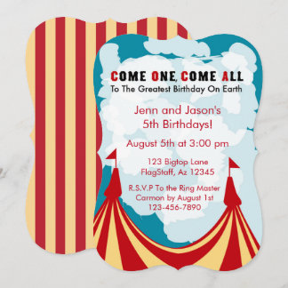 Circus Birthday Invitation