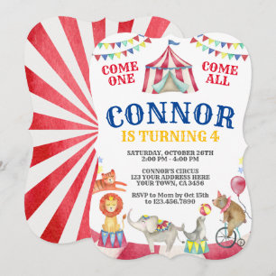 Circus Birthday Invitation