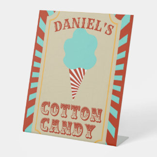 Circus Birthday Party Food Pedestal Sign