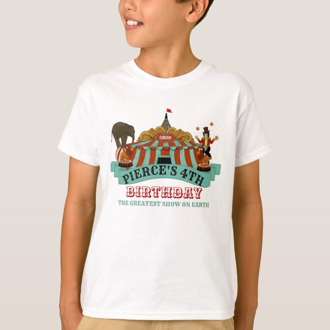 Circus Birthday Party Shirt (Front)
