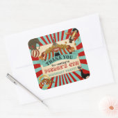 Circus Birthday Party Thank You Favour Tag (Envelope)