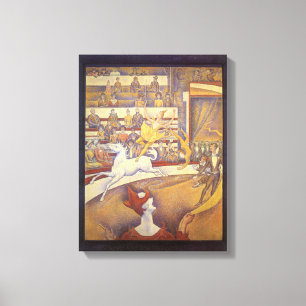 Circus by Georges Seurat, Vintage Pointillism Art Canvas Print