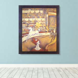 Circus by Georges Seurat, Vintage Pointillism Art Canvas Print
