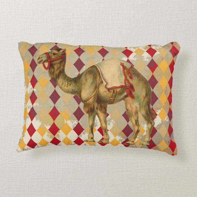 CIRCUS CAMEL VINTAGE PILLOW (Back)