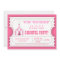 Circus Carnival Birthday Party Ticket Invitation