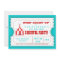 Circus Carnival Birthday Party Ticket Invitation