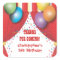 Circus Carnival Birthday Thank You Sticker