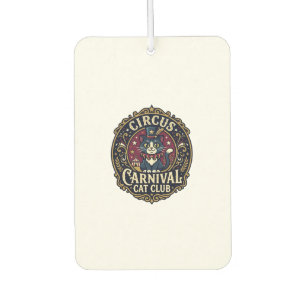 Circus Carnival Cat Cat Dad Gift Idea - Circus Car Air Freshener