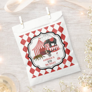 Circus Carnival Festival Theme Big Top Birthday Favour Bags