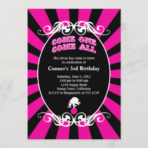 Circus Carnival Invitation