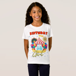 Circus Carnival Party Girl Theme Custom T-Shirt