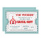 Circus Carnival Party Ticket Admission Invitation