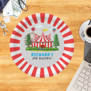 Circus Carnival Theme Birthday Party Paper Plate