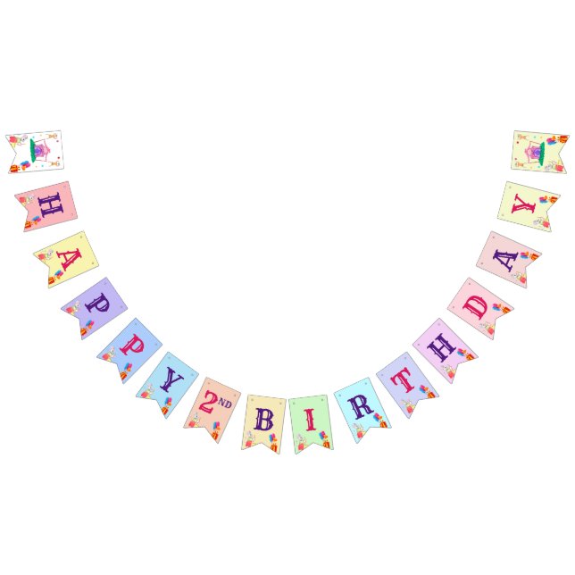 Circus Carnival Theme Colourful Birthday Party Bunting (All)