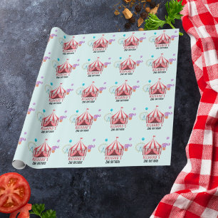 Circus Carnival Theme Kid's Birthday Party Wrapping Paper