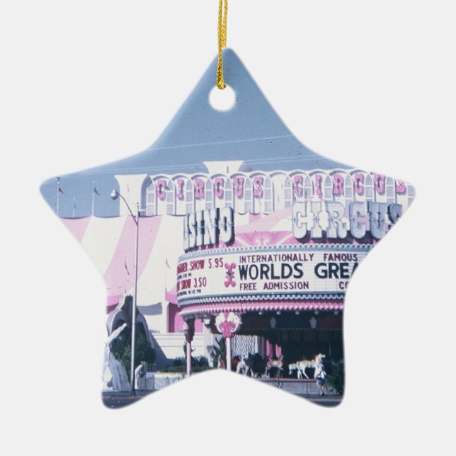 Circus Circus Las Vegas Ceramic Tree Decoration (Front)