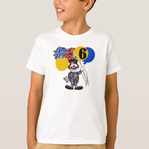 Circus Clown 6th Birthday T-Shirt