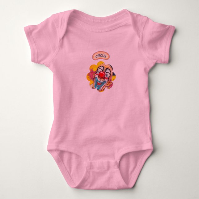 circus-clown baby bodysuit (Front)
