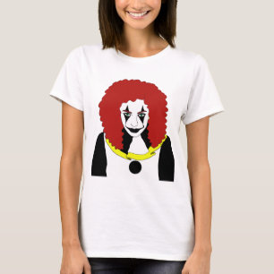 Circus Clown Girl Wicked woman horror goth art T-Shirt