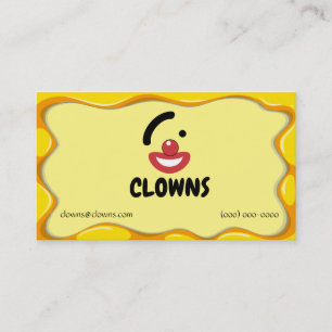 Circus Clown Logos Business Card
