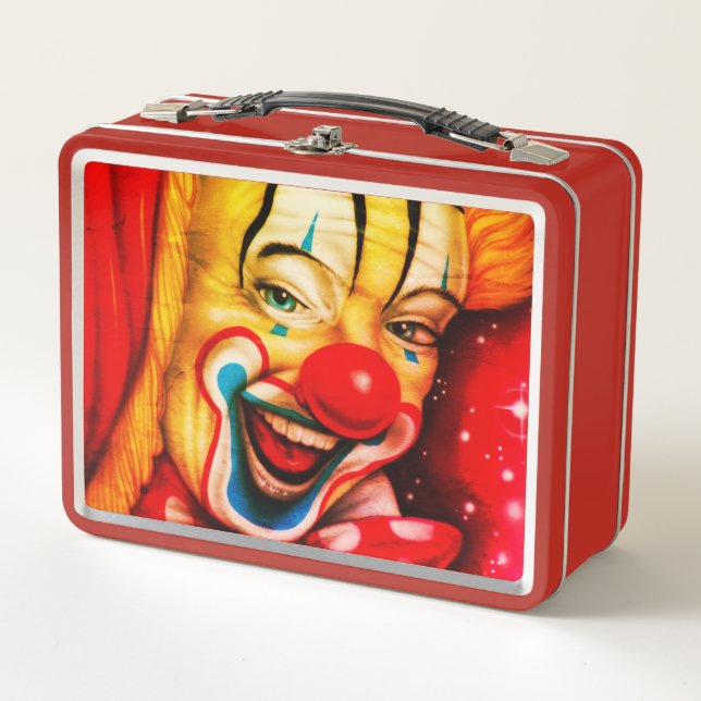 Circus Clown Metal Lunch Box (Front)