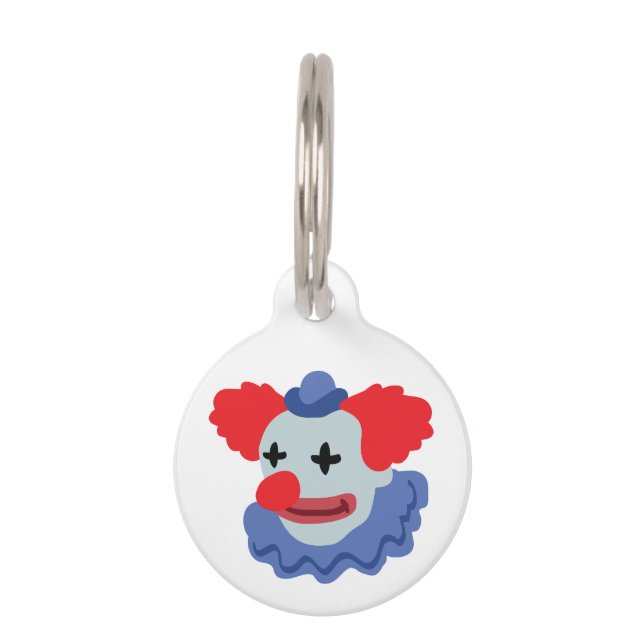 Circus Clown Pet Tag (Front)