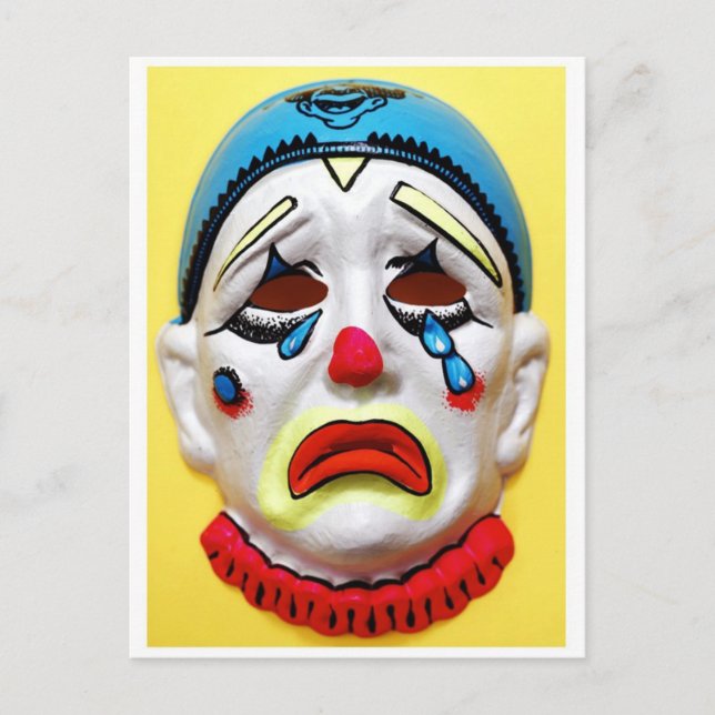 Circus Clown Postcard (Front)