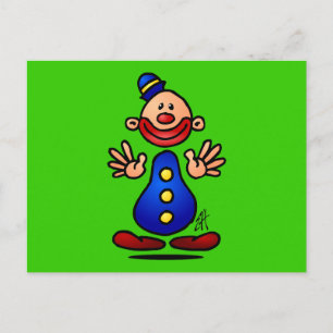 Circus Clown Postcard