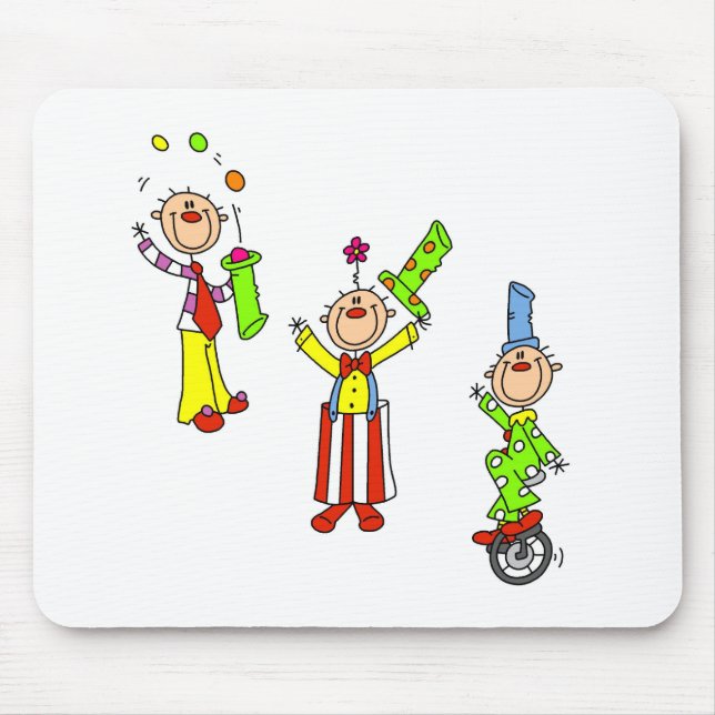 Circus Clowns Mouse Mat (Front)